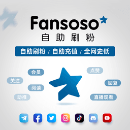 Fansoso自助刷粉平台:一键引流全球社媒粉丝